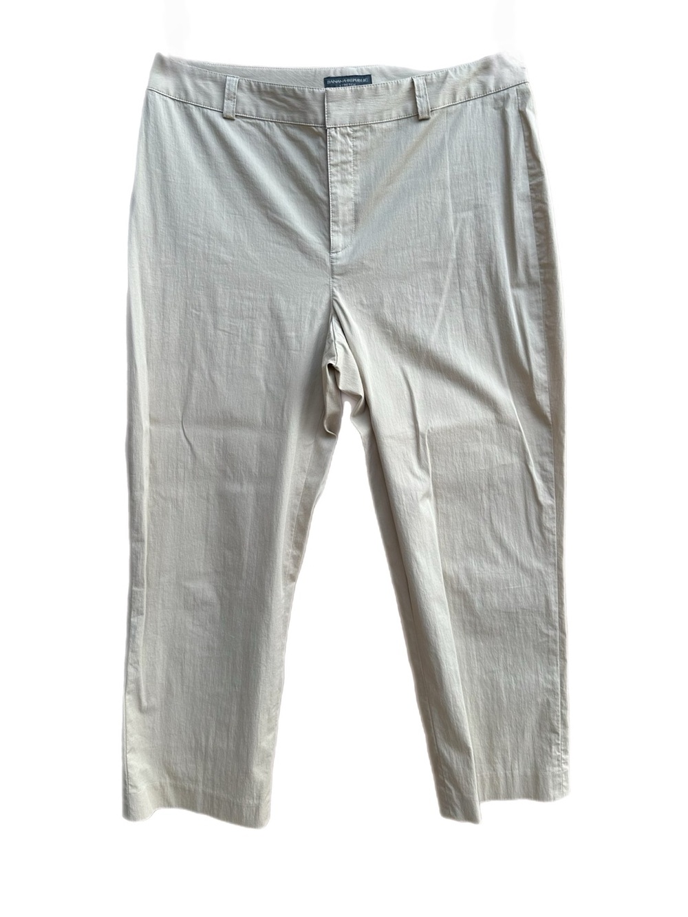 Banana Republic Cropped Khaki Straight-Leg Pants